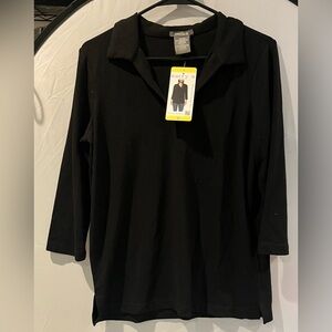 Matty M Classic Black Casual Shirt